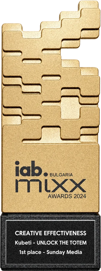 IAB MIXX Bulgaria · 2024 award, 1st place, Creative effectiveness, Kubeti Unlock the Totem